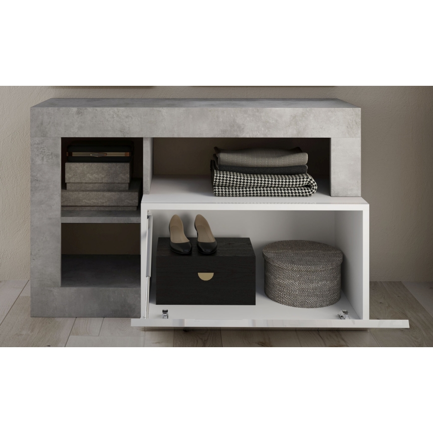 Pink LENOR valge/hall betoon