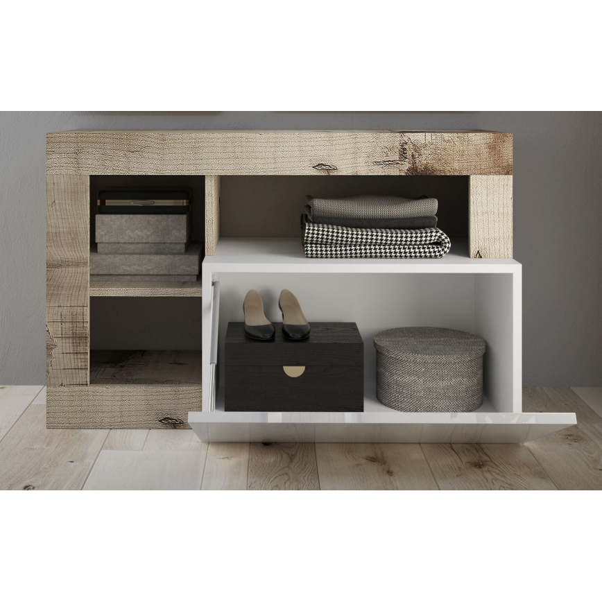 Pink LENOR valge/pruun