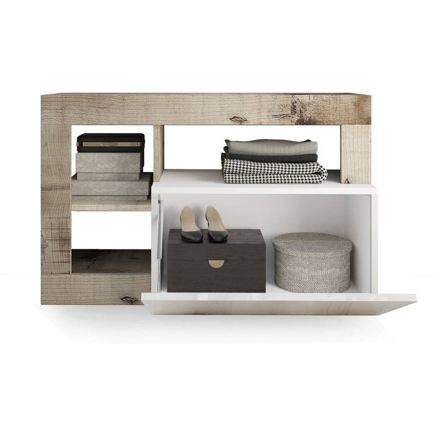 Pink LENOR valge/pruun