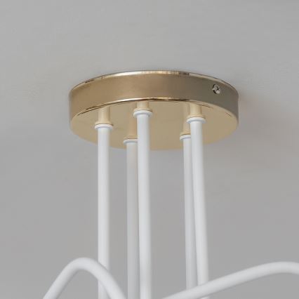 Pinna peale kinnitatav laelühter OXFORD 5xE27/15W/230V kuldne/valge