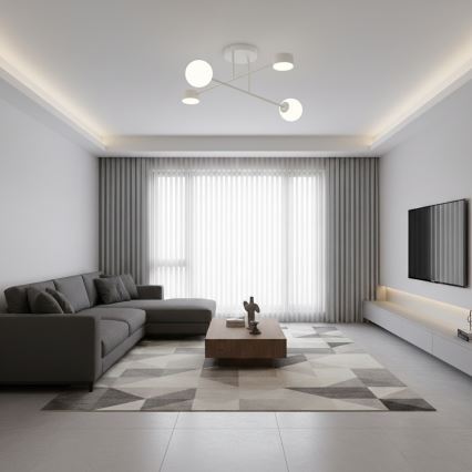 Pinnale kinnitatav laelamp HOLON 2xG9/8W/230V + 2xGX53/12W, hall