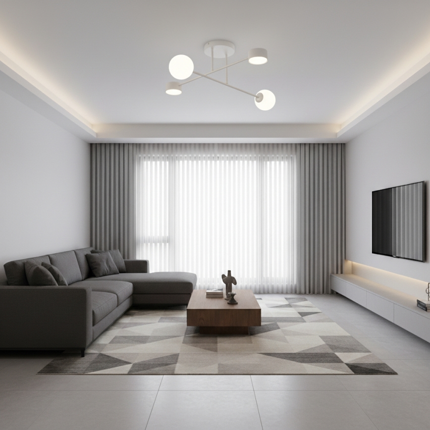 Pinnale kinnitatav laelamp HOLON 2xG9/8W/230V + 2xGX53/12W, hall