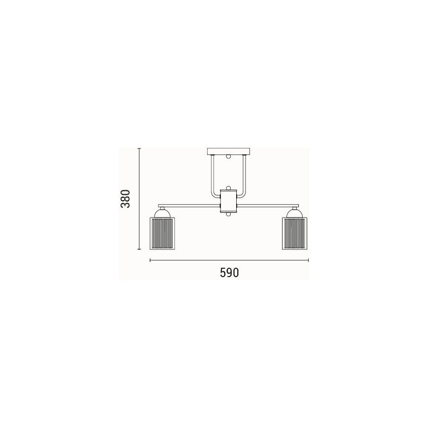 Pinnale kinnitatav lühter 5xE27/60W/230V