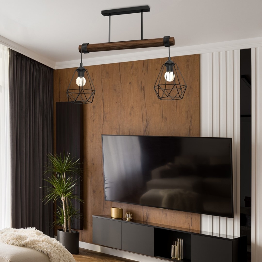 Pinnale kinnitatav lühter ACERO 2xE27/60W/230V