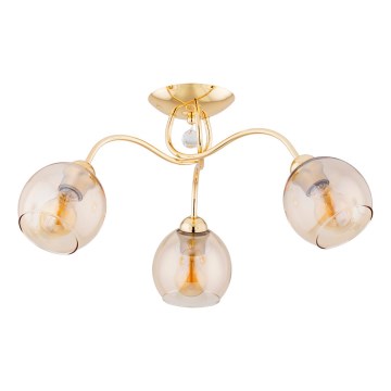 Pinnale kinnitatav lühter AMARILLO 3xE27/15W/230V kuldne