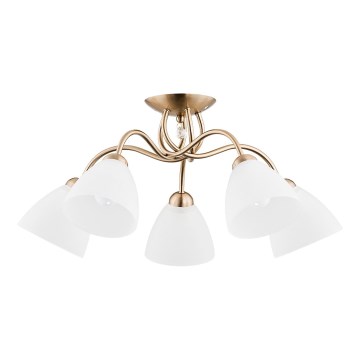 Pinnale kinnitatav lühter AMARILLO 5xE27/15W/230V kuldne
