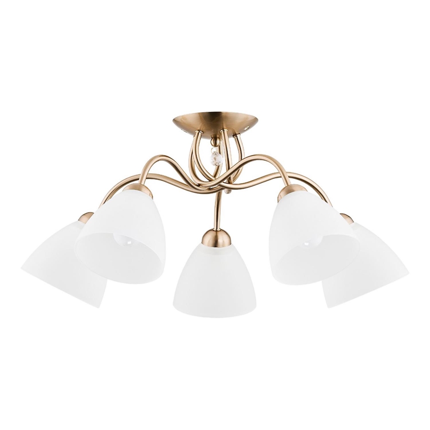 Pinnale kinnitatav lühter AMARILLO 5xE27/15W/230V kuldne