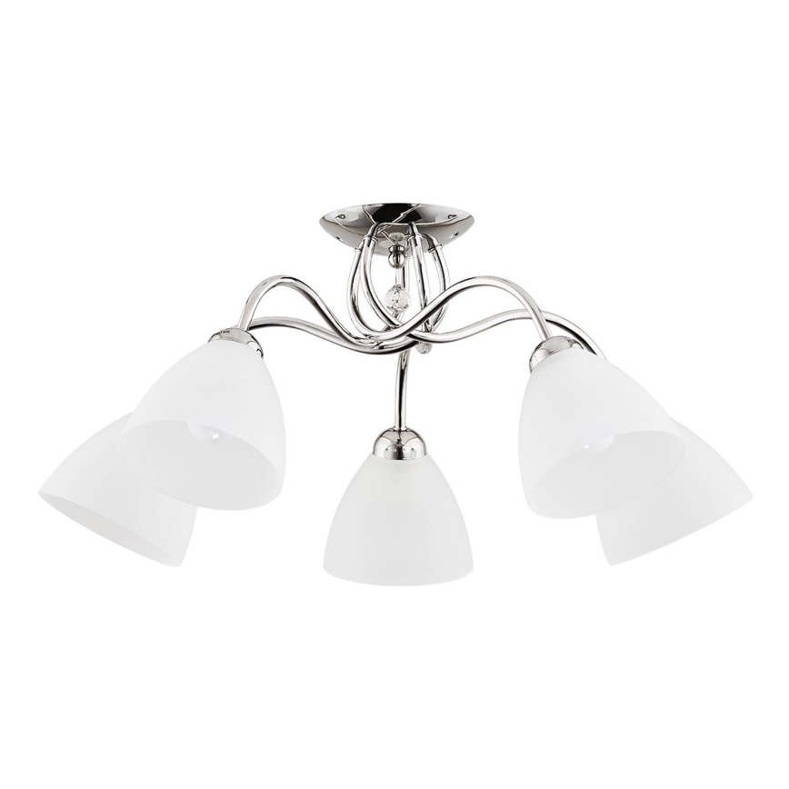 Pinnale kinnitatav lühter AMARILLO 5xE27/15W/230V läikiv kroom