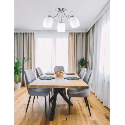 Pinnale kinnitatav lühter AMBA 3xE27/40W/230V