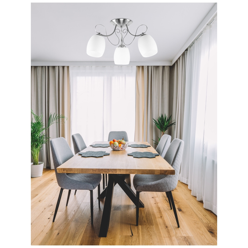 Pinnale kinnitatav lühter AMBA 3xE27/40W/230V