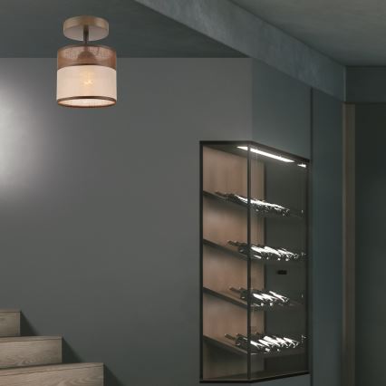 Pinnale kinnitatav lühter ANDREA 1xE27/60W/230V pöök