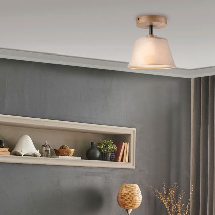 Pinnale kinnitatav lühter ANTONIO 1xE14/60W/230V beež/tamm