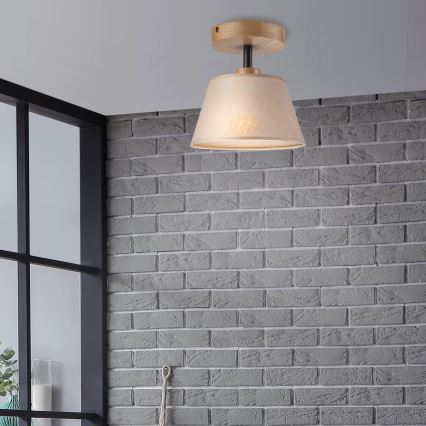 Pinnale kinnitatav lühter ANTONIO 1xE14/60W/230V beež/tamm