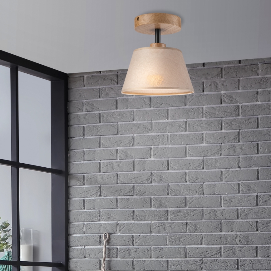 Pinnale kinnitatav lühter ANTONIO 1xE14/60W/230V beež/tamm
