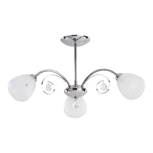 Pinnale kinnitatav lühter APOLLO 3xE14/10W/230V läikiv kroom
