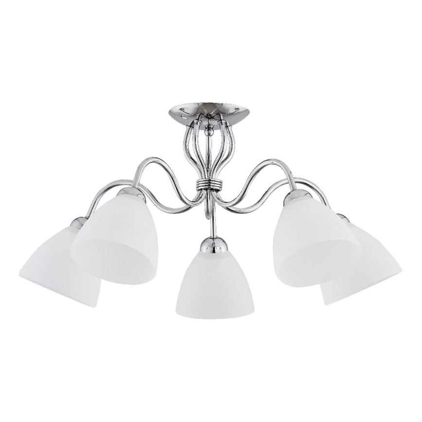 Pinnale kinnitatav lühter ARIEL 5xE27/15W/230V läikiv kroom