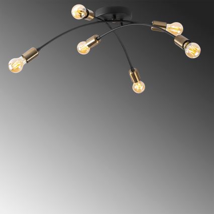 Pinnale kinnitatav lühter BANANA 6xE27/40W/230V
