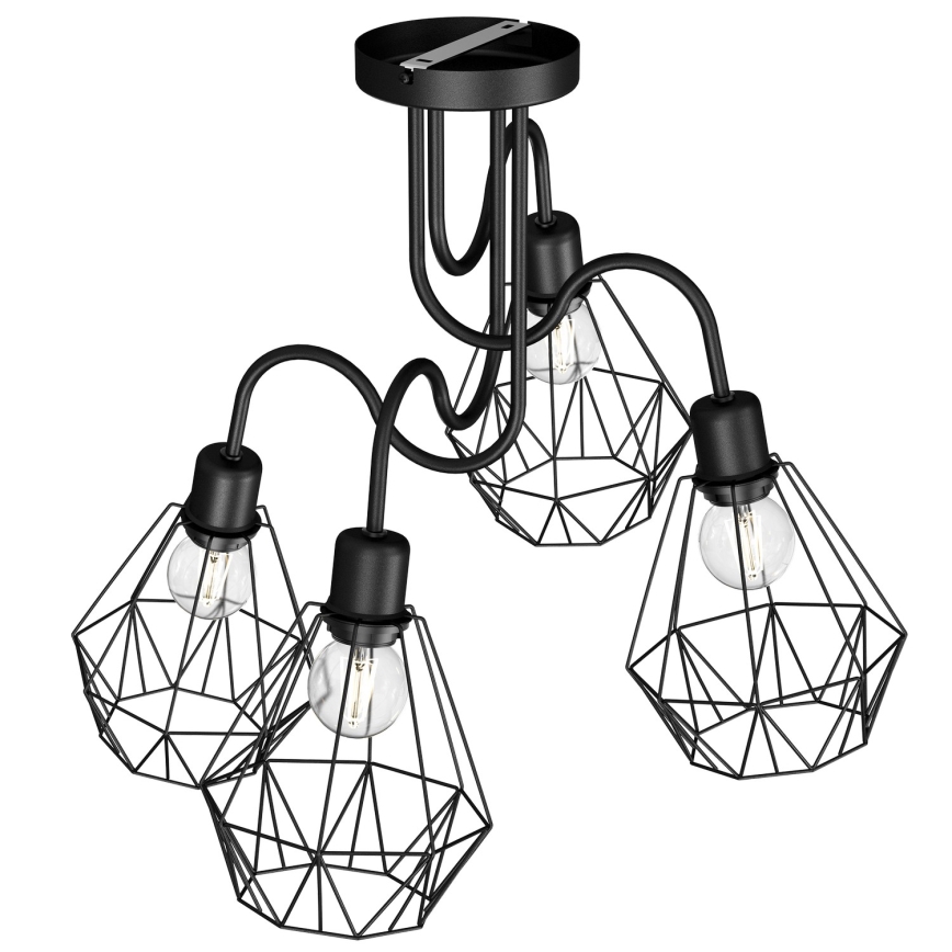 Pinnale kinnitatav lühter BERGEN 4xE27/60W/230V