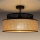 Pinnale kinnitatav lühter BOHO 1xE27/60W/230V d. 40 cm must/rotang
