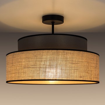 Pinnale kinnitatav lühter BOHO 1xE27/60W/230V d. 40 cm pruun/beež