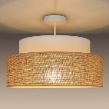 Pinnale kinnitatav lühter BOHO 1xE27/60W/230V d. 40 cm valge/beež