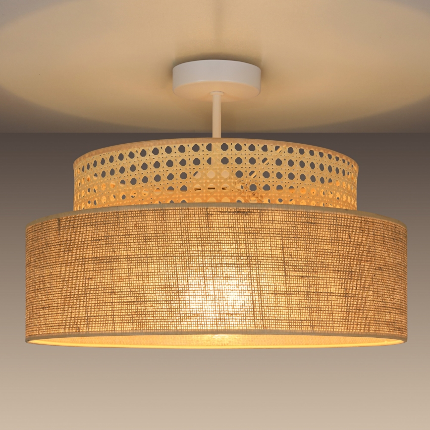 Pinnale kinnitatav lühter BOHO 1xE27/60W/230V rotang