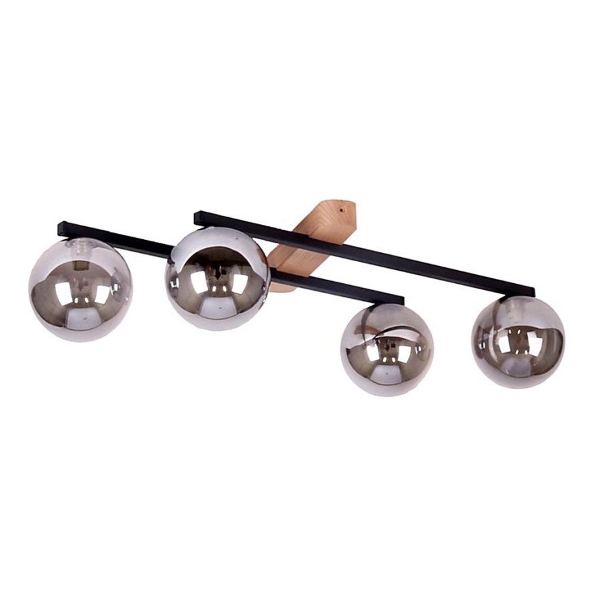 Pinnale kinnitatav lühter BOIS 4xG9/8W/230V