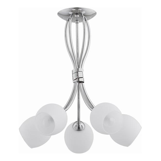 Pinnale kinnitatav lühter BUENA 5xE14/10W/230V läikiv kroom