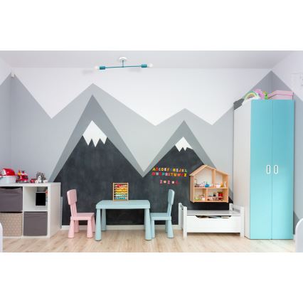 Pinnale kinnitatav lühter CAMBRIDGE 2xE27/15W/230V sinine