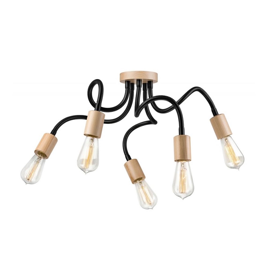 Pinnale kinnitatav lühter CAMERON 5xE27/60W/230V pöök