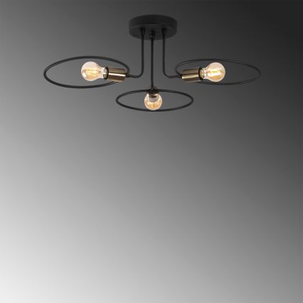Pinnale kinnitatav lühter CIRCLE 3xE27/40W/230V