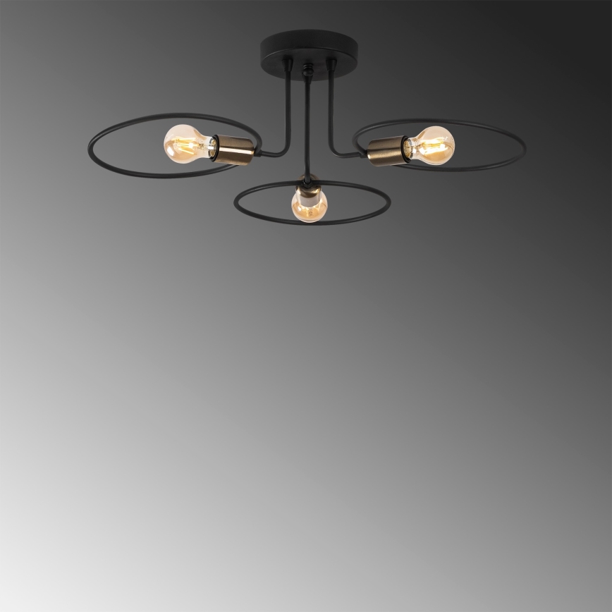 Pinnale kinnitatav lühter CIRCLE 3xE27/40W/230V