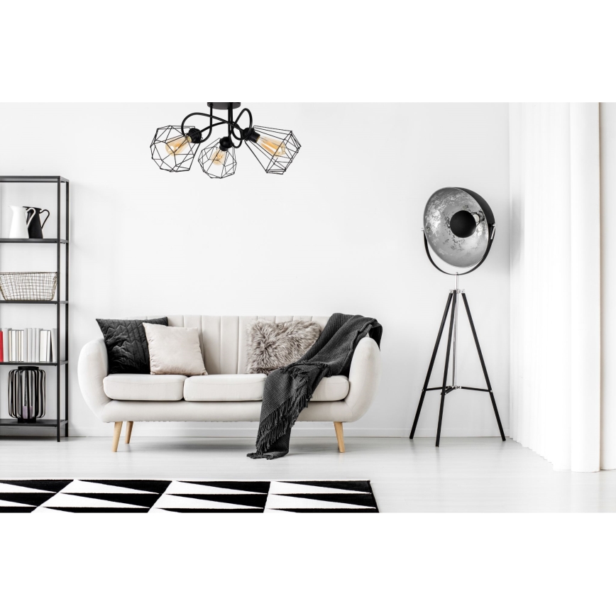 Pinnale kinnitatav lühter DIAMENT 3xE27/60W/230V