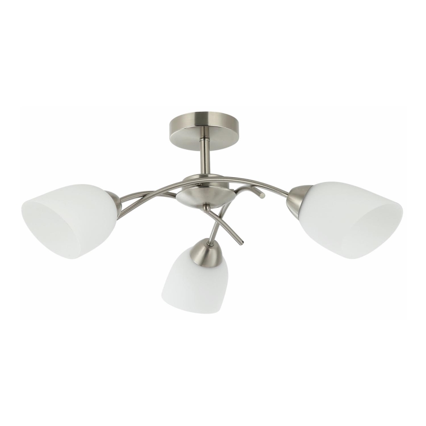Pinnale kinnitatav lühter DONNA 3xE27/60W/230V nikkel