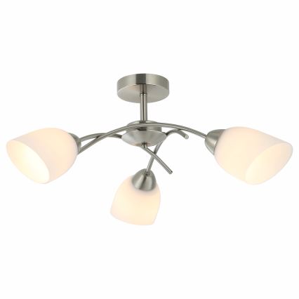 Pinnale kinnitatav lühter DONNA 3xE27/60W/230V nikkel