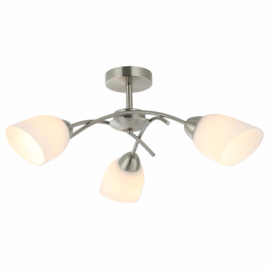Pinnale kinnitatav lühter DONNA 3xE27/60W/230V nikkel