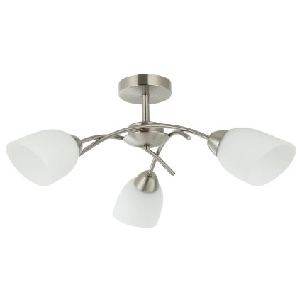 Pinnale kinnitatav lühter DONNA 3xE27/60W/230V nikkel