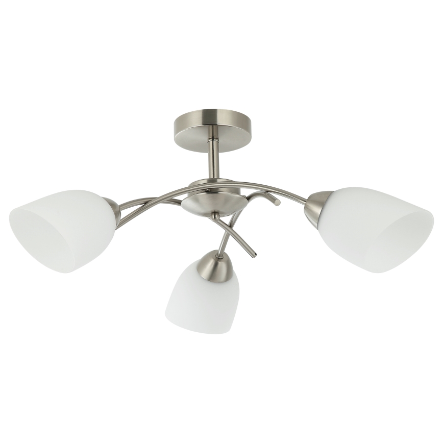 Pinnale kinnitatav lühter DONNA 3xE27/60W/230V nikkel