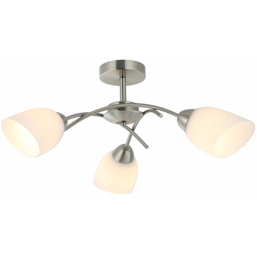 Pinnale kinnitatav lühter DONNA 3xE27/60W/230V nikkel