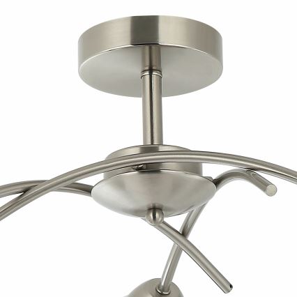 Pinnale kinnitatav lühter DONNA 3xE27/60W/230V nikkel