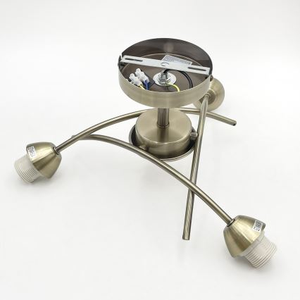 Pinnale kinnitatav lühter DONNA 3xE27/60W/230V paatina