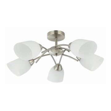 Pinnale kinnitatav lühter DONNA 5xE27/60W/230V nikkel