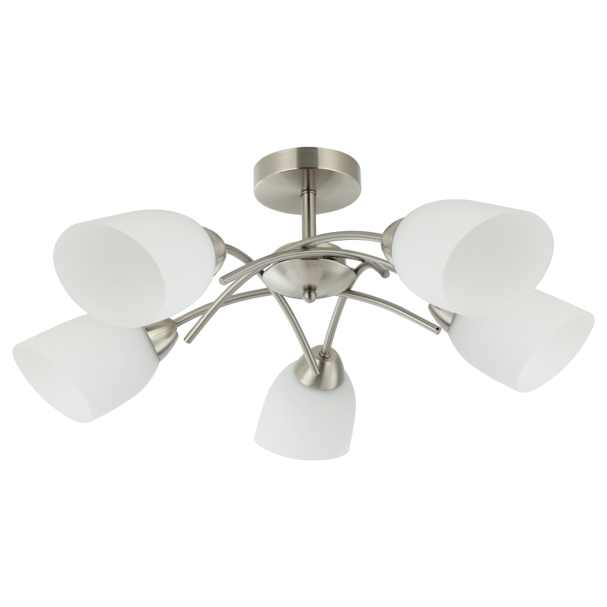 Pinnale kinnitatav lühter DONNA 5xE27/60W/230V nikkel
