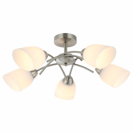 Pinnale kinnitatav lühter DONNA 5xE27/60W/230V nikkel