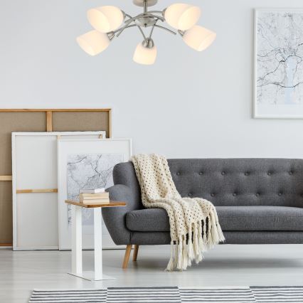 Pinnale kinnitatav lühter DONNA 5xE27/60W/230V nikkel