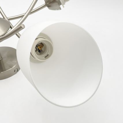 Pinnale kinnitatav lühter DONNA 5xE27/60W/230V nikkel