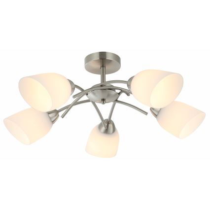 Pinnale kinnitatav lühter DONNA 5xE27/60W/230V nikkel