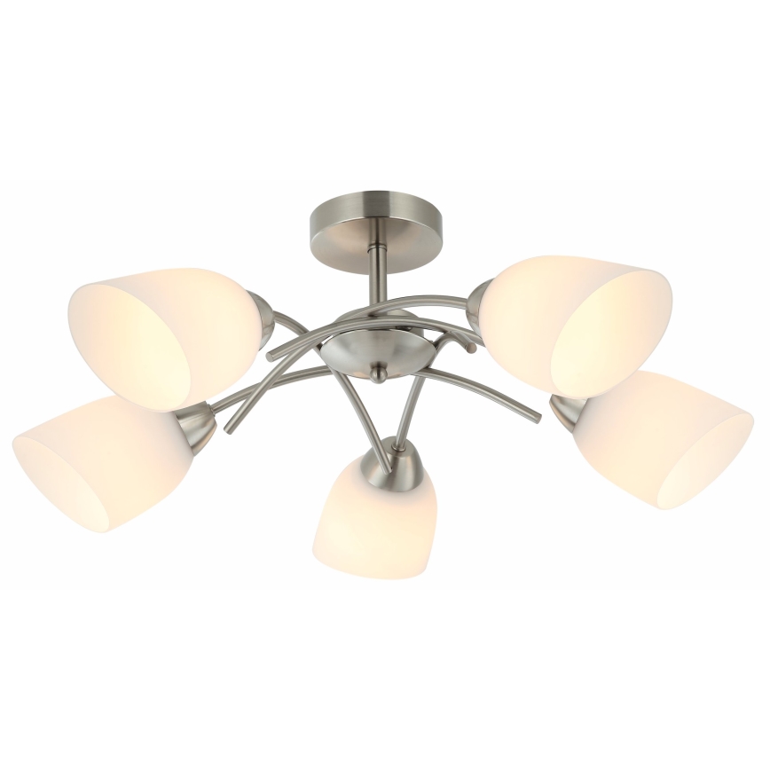 Pinnale kinnitatav lühter DONNA 5xE27/60W/230V nikkel