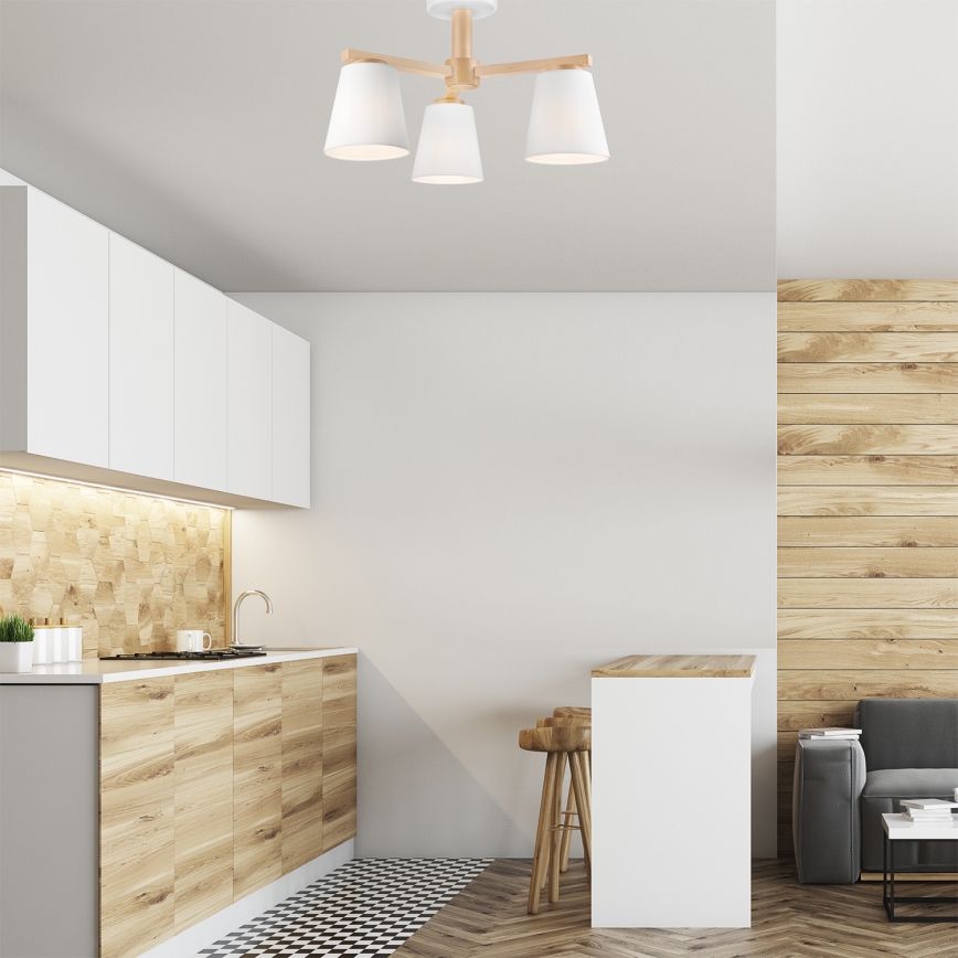 Pinnale kinnitatav lühter ELLIE 3xE27/60W/230V pöök