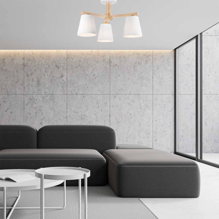 Pinnale kinnitatav lühter ELLIE 3xE27/60W/230V pöök